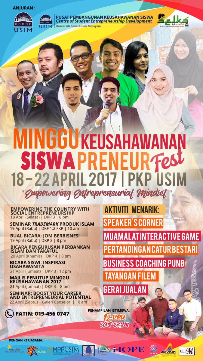 spi_usim's tweet photo. Jangan baca sepintas lalu je posterยฒ nehhh ๐ฅ
The hottest programmes on the road ๐
#MediaSPI
#SPIUSIM
#SolehMuslehIslah https://t.co/njFs4pOEW6