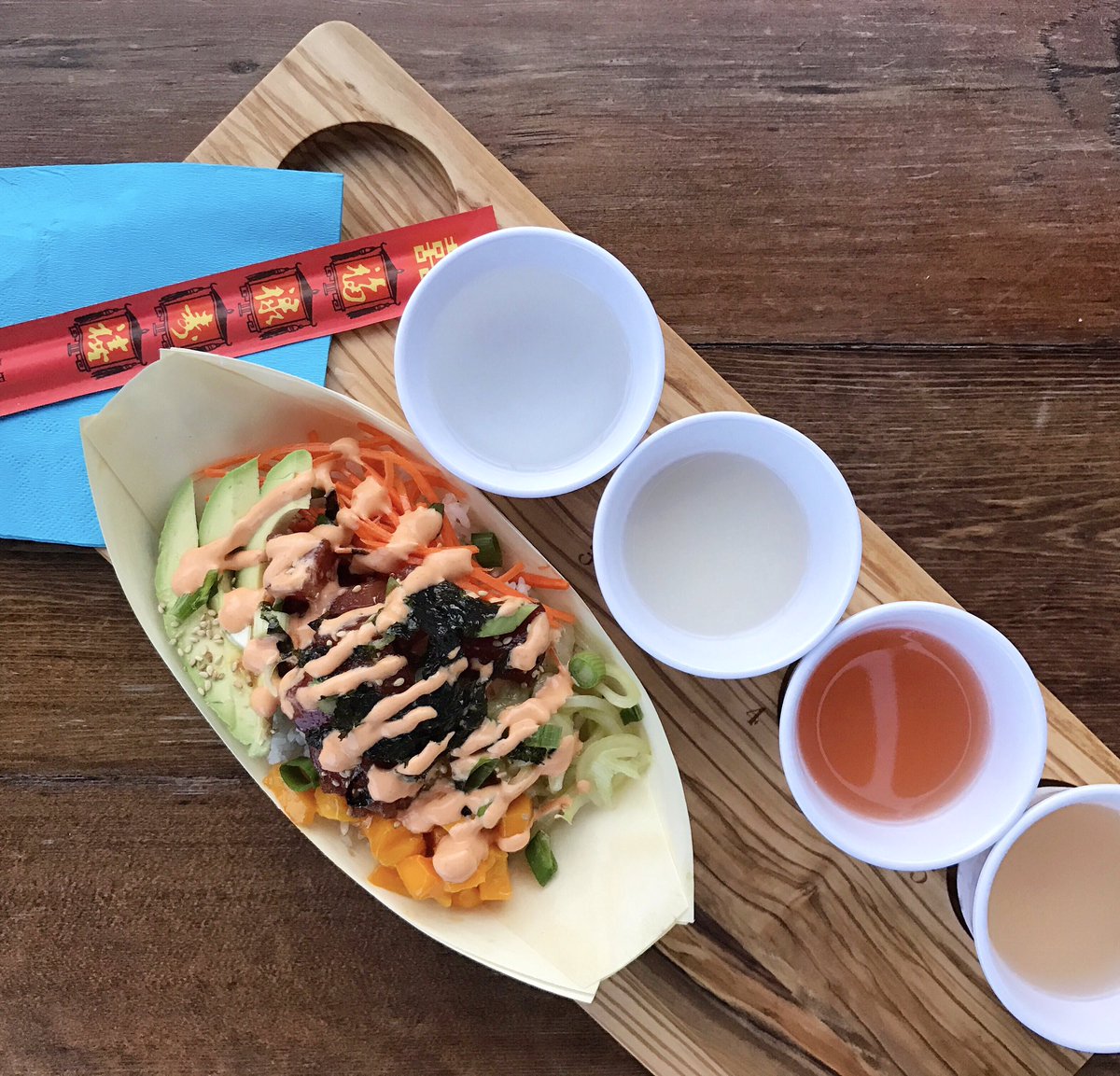 The hot thing to do on Wed? 🔥Sake Flights &amp; Poke at <a href="/greenlightatx/">Green Light Social</a> 🍣🍶 Party begins at 4pm &amp; runs til further notice - see ya there! #ATX