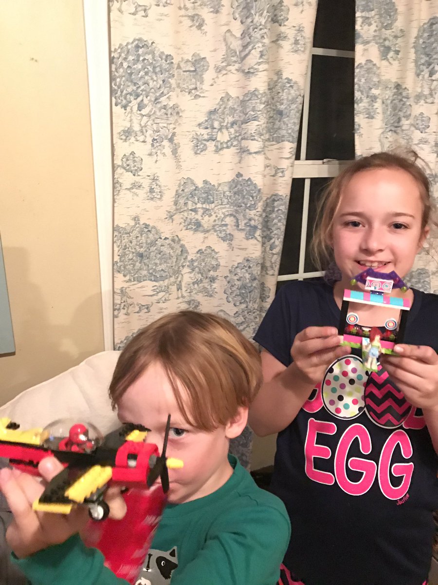 bohndrake's tweet photo. When you "lose" the remote, the kids impress me with their Lego skills #NotReallyLost #WhoNeedsTV #LegoKids https://t.co/sikdxsTZ31