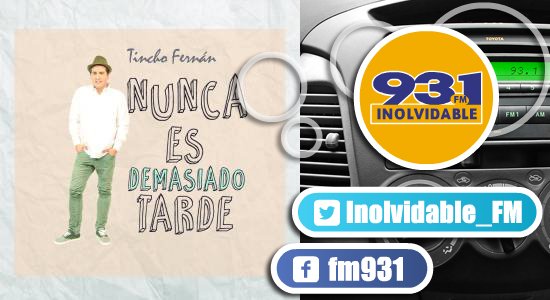 Inolvidable_FM's tweet photo. ¡Si está en @Inolvidable_FM es un éxito! @tinchofernanofi, #NuncaEsDemasiadoTarde https://t.co/S7XP1B99Ej