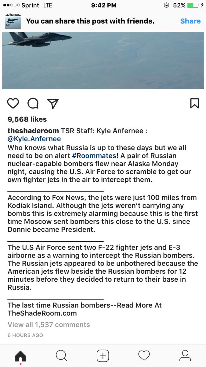 Stay woke WWIII don't get distracted.. Russia bombing U.S Air Force