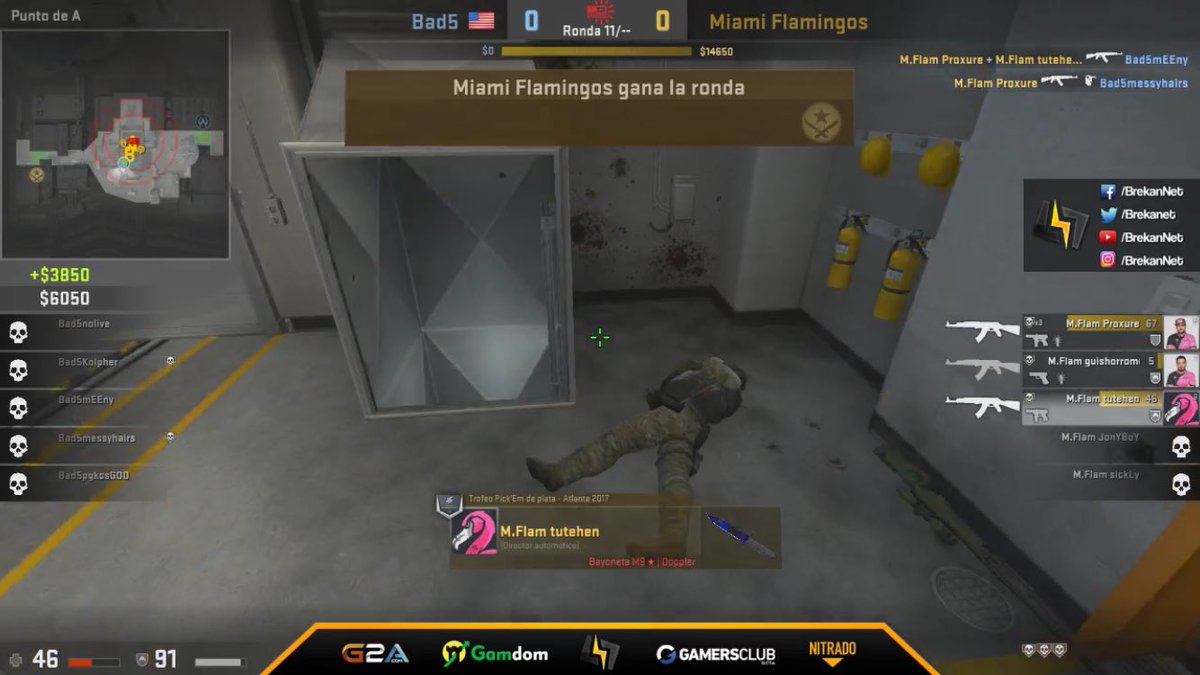miamiflamingos's tweet photo. LIVE NOW | @ESEA | BO3
#MiamiFlamingos 1-0 #Bad5
MAP1 (Nuke): 16-10
Next: Cache
#GoFlamingos #pinkMenace https://t.co/6S8PJXc9S1