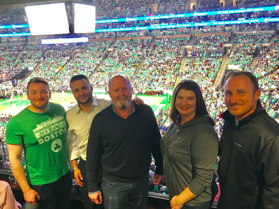 ZudySoftware's tweet image. Zudy has the best customers! We&apos;re so fortunate to work with amazing people and companies! Great time tonight - Go Celtics! #FutureOfAppDev