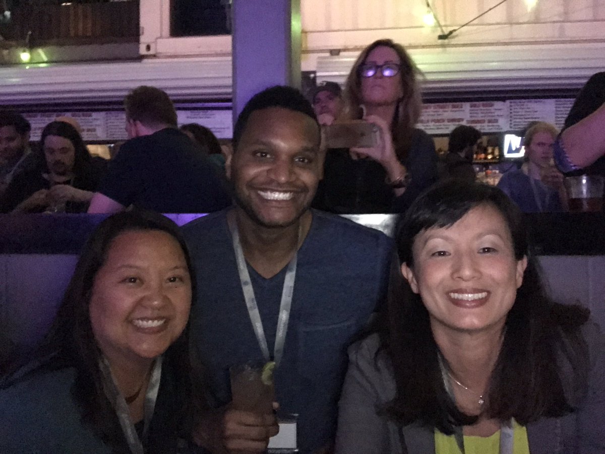 BettyJunod's tweet photo. half of the product marketing team @cchines @TechGalJenny #dockerselfie #DockerCon https://t.co/Gx6lqUNhvg