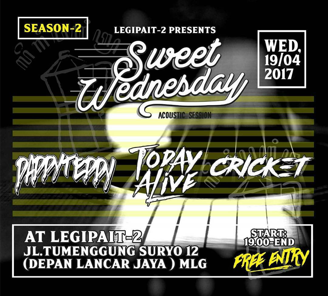 Sweet Wednesday acoustic session with Legi Pahit 2 Malang