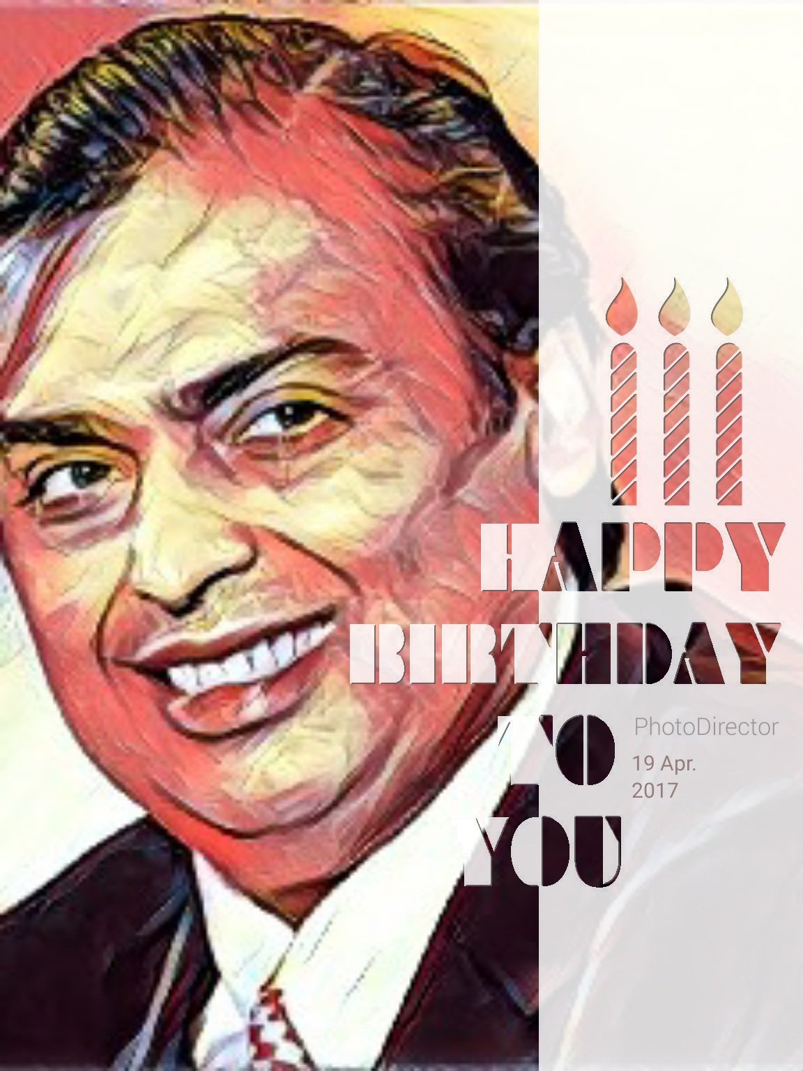 Happy Birthday to Mr.Mukesh Ambani Sir 