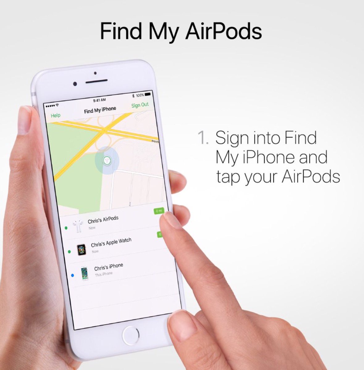 _iOSHelp_'s tweet image. Ever lost your AirPods? Now you can conveniently find them with the Find My iPhone app on iOS 10.3!
Source: @AppleSupport