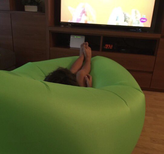 CG_centralcali's tweet photo. This is my "Pouch Potato" aka pouch couch. Chiliin' w/ A Blow Out Price of $25. Available now!! @MatthewDTanner @TonyGilio @CG_Headquarters https://t.co/zvrbzZOcCN