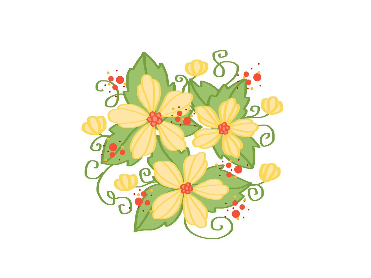 MylestonePaper's tweet photo. Day 15 of #the100dayproject! 🌼🌿 #design #designer #handillustrated #yellow #100days #surfacepattern #flowers https://t.co/YISqIV9gW6