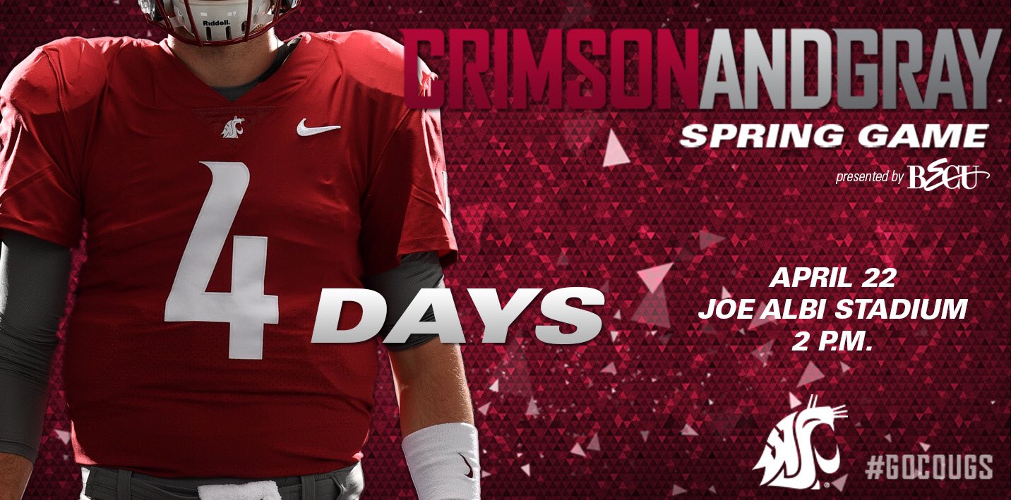 Washington State Football on Twitter "Four days from the Crimson and