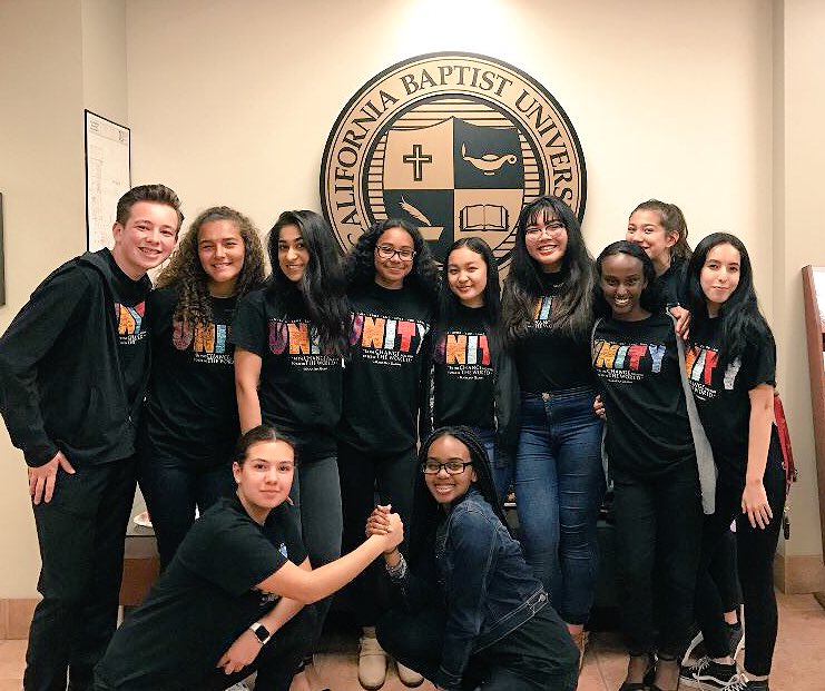 MsAnnieHanson's tweet photo. The #ERHSunity group after our presentation at CBU to future teachers about what it's like to be in high school now. They rocked itππΌππΌ https://t.co/L71zIlGAJn