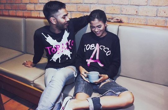 "TOBACCO MELT X &amp; EIFFEL (LS)" IDR 200K FOR ORDER ONLINE WA : 087883307512 LINE : TobaccoClothing