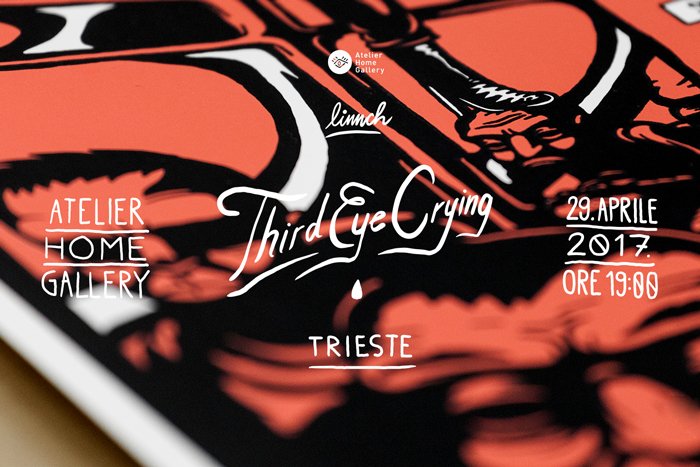 AtelierHGallery's tweet photo. A #Trieste la mostra itinerante dell'illustratore #LINNCH: "Third Eye Crying", dal 29.04 per l'@AtelierHGallery > https://t.co/AmK5R06IIb https://t.co/fCTUhLiF7A