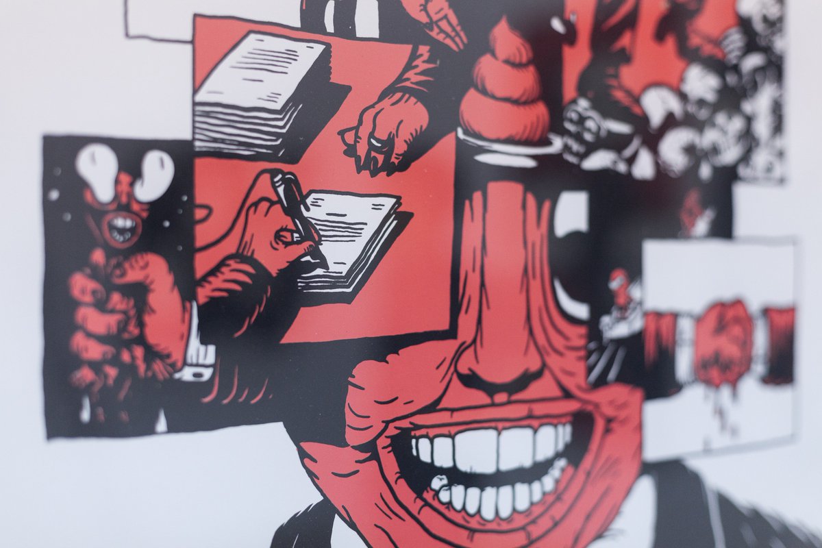 AtelierHGallery's tweet photo. A #Trieste la mostra itinerante dell'illustratore #LINNCH: "Third Eye Crying", dal 29.04 per l'@AtelierHGallery > https://t.co/AmK5R06IIb https://t.co/fCTUhLiF7A