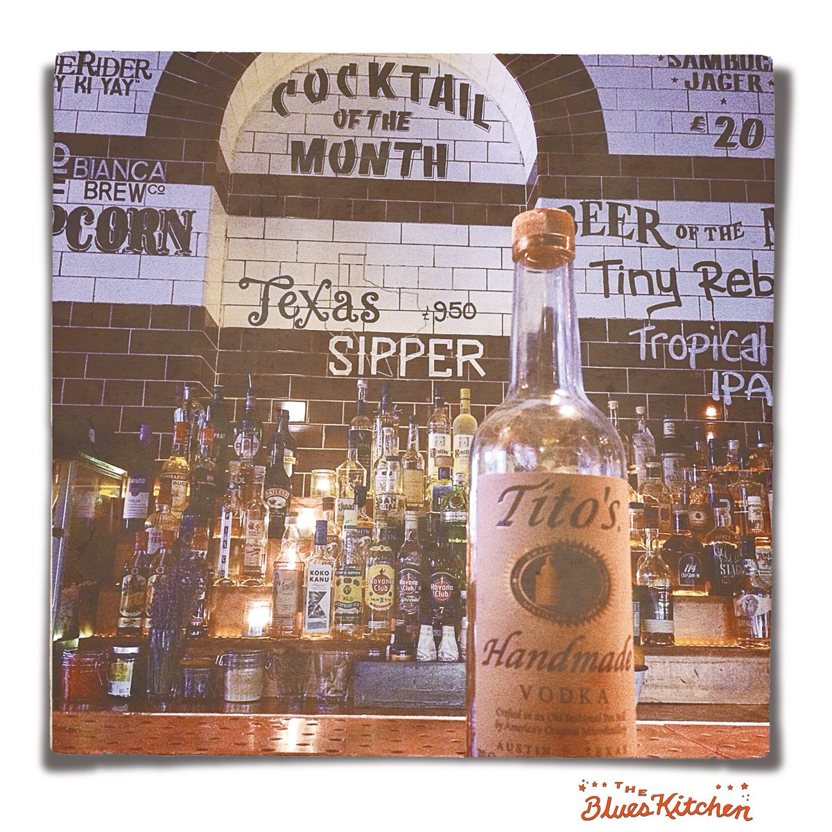 All this month at @TheBluesKitchen the <a href="/TitosVodka/">TitosVodka</a> #texassipper is cocktail of the month. Go check it. It's serious.