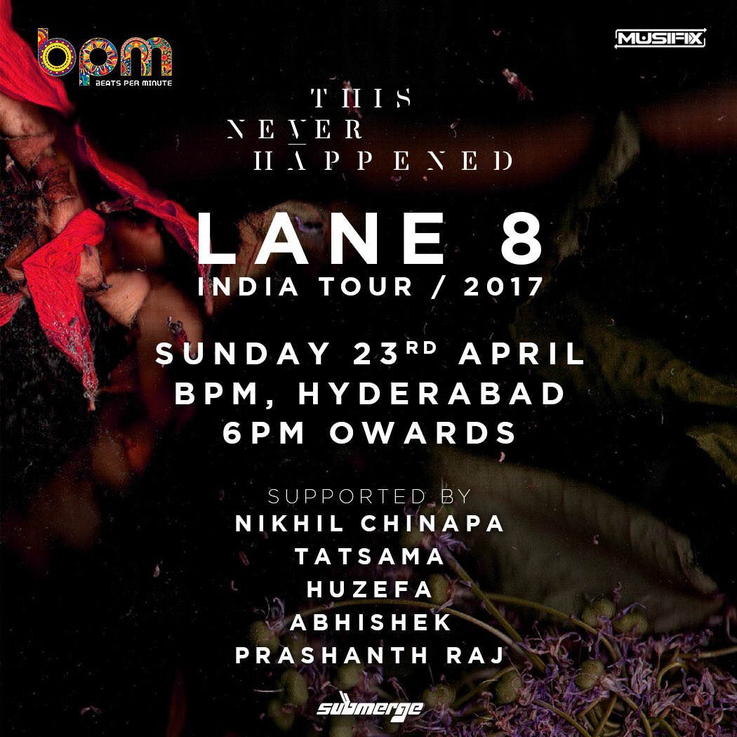 #Hyderabad Wow!! Early bird and Phase-1 tickets now sold out. Tremendous response for Sunday's gig w/ <a href="/Lane8music/">Lane 8</a> <a href="/bpmhyd/">BPM</a> #ThisNeverHappened