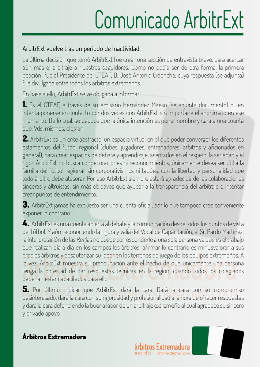 Árbitros Extremadura tweet media