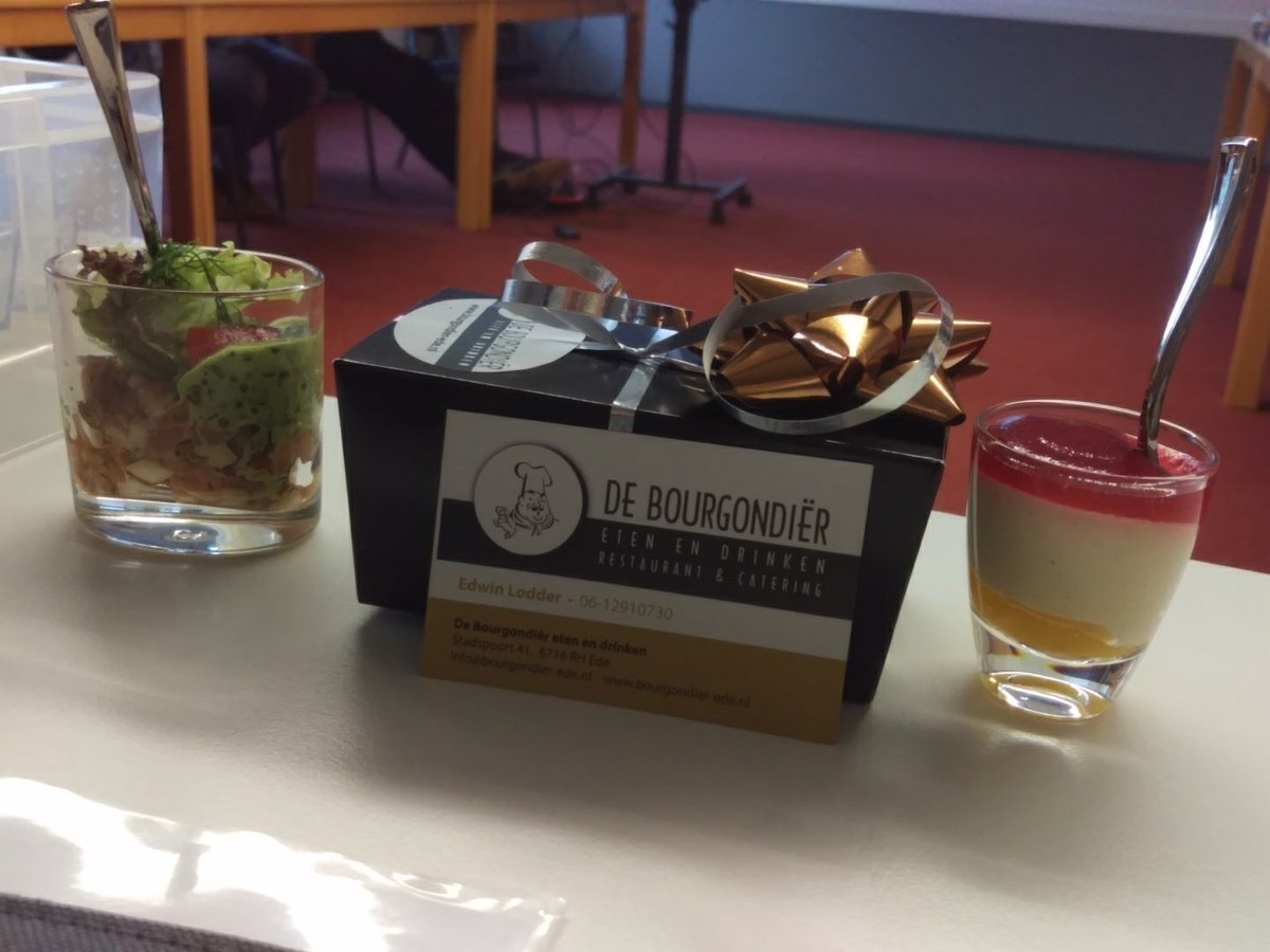 Welkom gasten en nieuwe leden! Mooie opkomst met vandaag een lekkernij van De Bourgondiër! We zijn razend benieuwd hoe dit gaat smaken