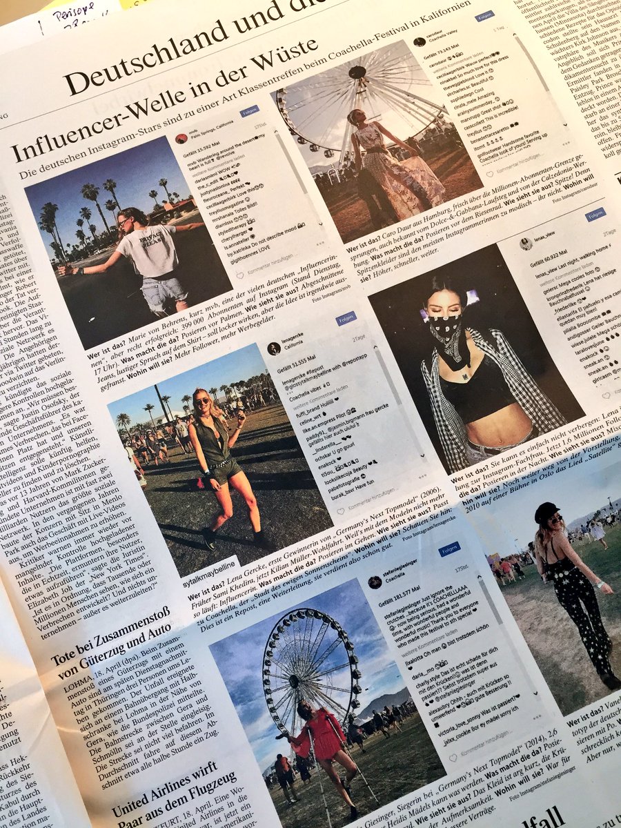 osanten's tweet photo. Heute in der @faznet: fast eine ganze Seite über Instagram-#Influencer. Unerwartet und cool! Was wohl der Stammleser davon hält? https://t.co/SZaV2jFaFr