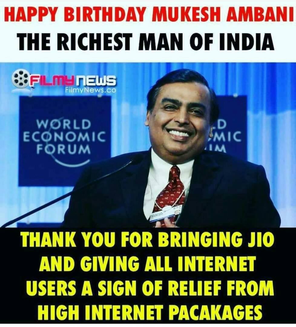 #HBDMukeshAmbani