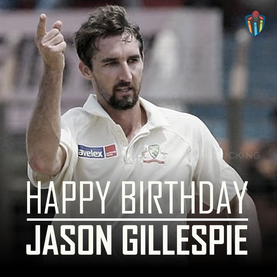 Happy Birthday Jason Gillespie. The Australian cricketer turns 42 today. 