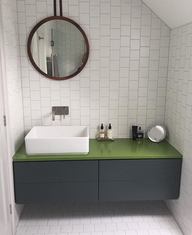 Bespoke floating vanity unit by Baines&amp;Fricker for <a href="/AriorDesign/">Catherine Smith</a> #interiors #bathroom #architecture