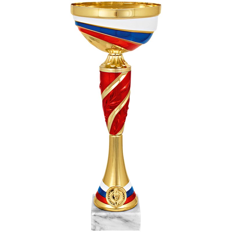 Чаша – металлическая, глубокая, в форме полусферы. По краю чаши выделяется широкий  ободок золотого цвета. #Нижнегорский