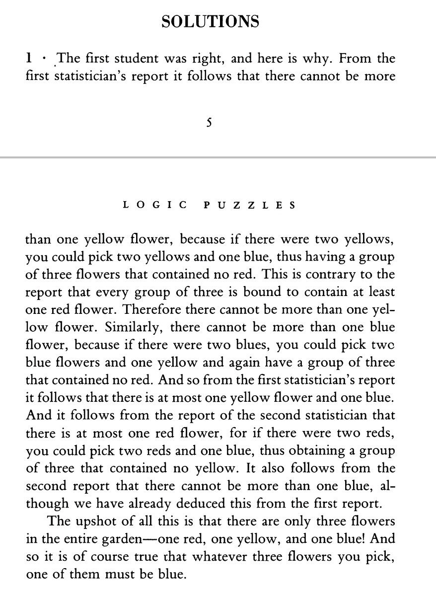acmupm's tweet image. ¡Y aquí está la respuesta!
Este pequeño puzzle lógico pertenece al libro To Mock a Mocking Bird 🐦 :)
#CombinatoryLogic