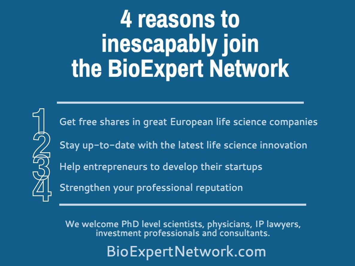 CapitalCellNet's tweet photo. Are you a Scientist, Physician, IP Lawyer, Investor, Consultant...?? JOIN the #BioExpertNetwork NOW!! https://t.co/wXCQdIz9lc Here why: https://t.co/zMMIdpYwb1