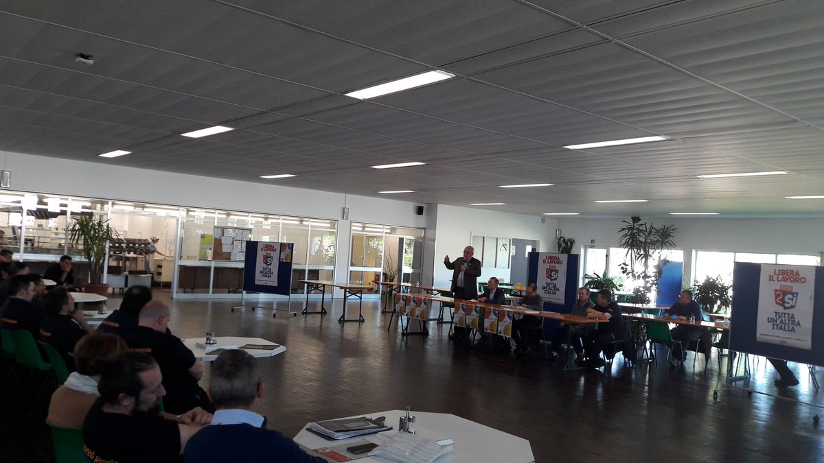 giankisky's tweet photo. Assemblea alla Marelli Motori di Arzignano #finoallalegge #con2si https://t.co/Ay1kNU0DJ1
