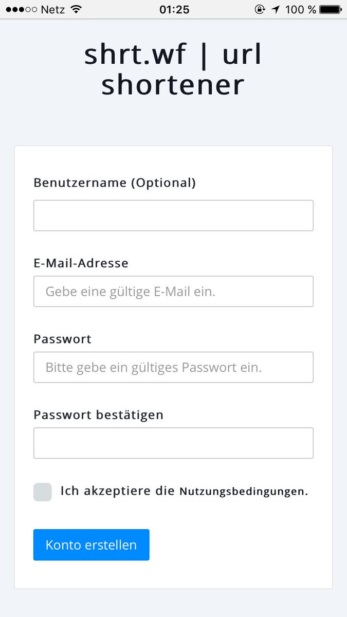 shrtwf's tweet image. Die Registrierung: Gerade einmal einen Bildschirm groß.
