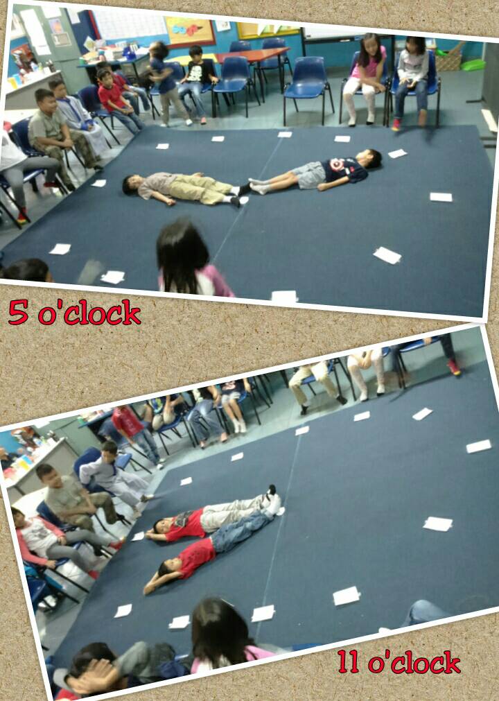 LazuardiGCS's tweet photo. Human clock 🕒 😊😊
#1stGrade #math is fun for sure! 
@Haidar_Bagir https://t.co/rqCf0rNnE0