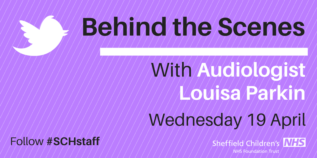 SheffChildrens's tweet photo. Today we'll be joining children's audiologist Louisa as she shows us Behind the Scenes in our Hearing and Speech department #SCHstaff https://t.co/DVNlNNTcrk