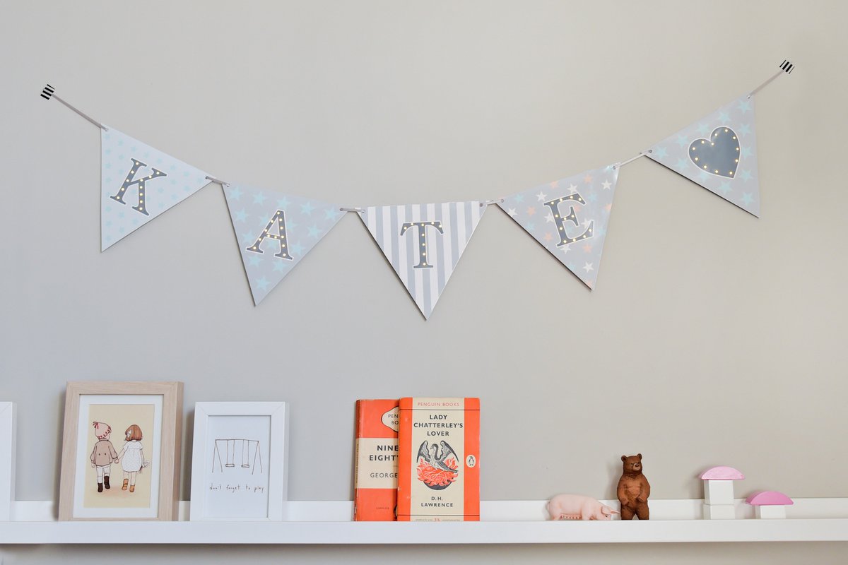 _Smiling_Faces's tweet photo. Our light up bunting is so popular this week! And, it's on sale at £1.99 per flag!. It can be turned on-steady, off and flash. https://t.co/d40sIL7M6w