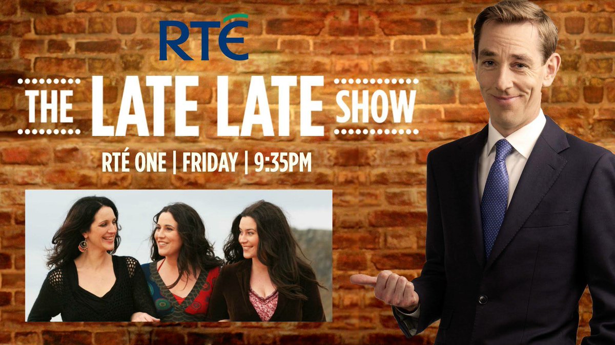 Looking forward to appearing on the @RTELateLateShow this Friday night! April 21st #latelate