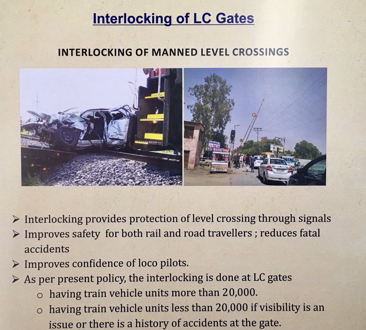 Ministry Of Railways 5 Interlocking Of Manned Level Crossing Remaining 975 Manned Level Crossing Gate To Interlocked By 22 Promisesinmotion Signalactionplan T Co Hrflhsb3xn Twitter