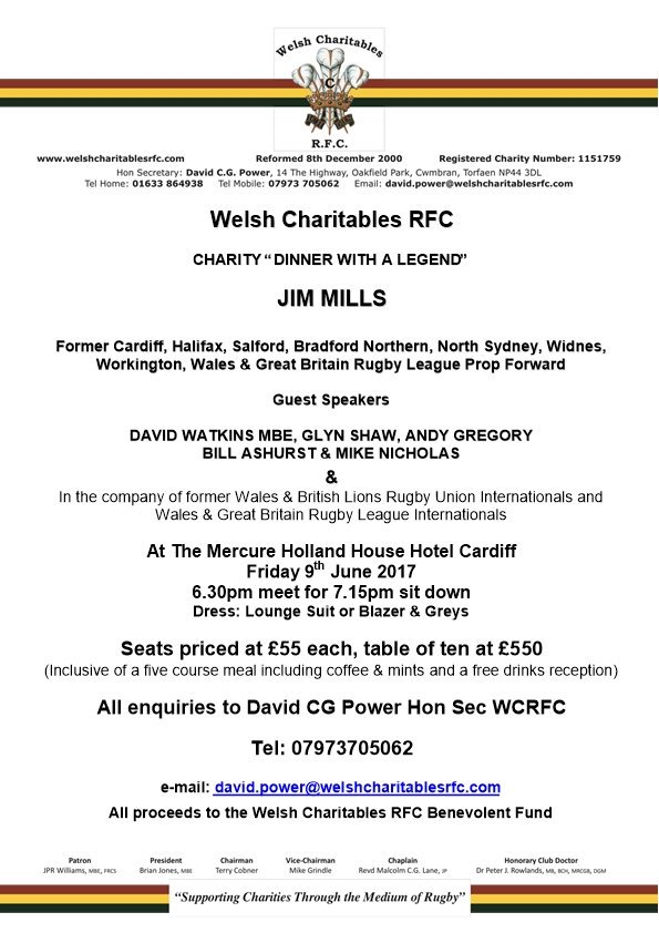 Welsh Charitables RFC Clwb Rygbi Elusennau Cymru tweet media