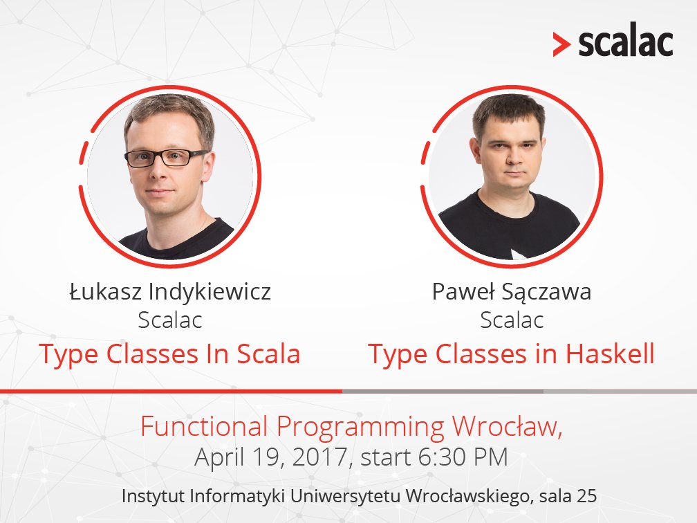 scalac_io's tweet image. @scalac_io attack in Wrocław?Why not! #Typeclasses #scala @lukeindykiewicz @saczawap #functionalprogramming Wroclaw bit.ly/2pBDKhO