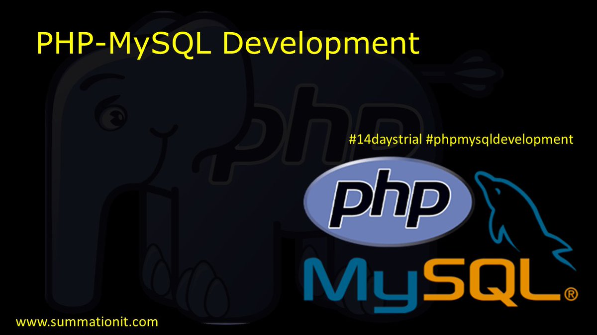 SummationIT's tweet image. #phpmysqldevelopment #php #mysql #development @SummationIT #laravel #zend #symfony #codeigniter #fuelphp #cakephp, 14 days free trial*