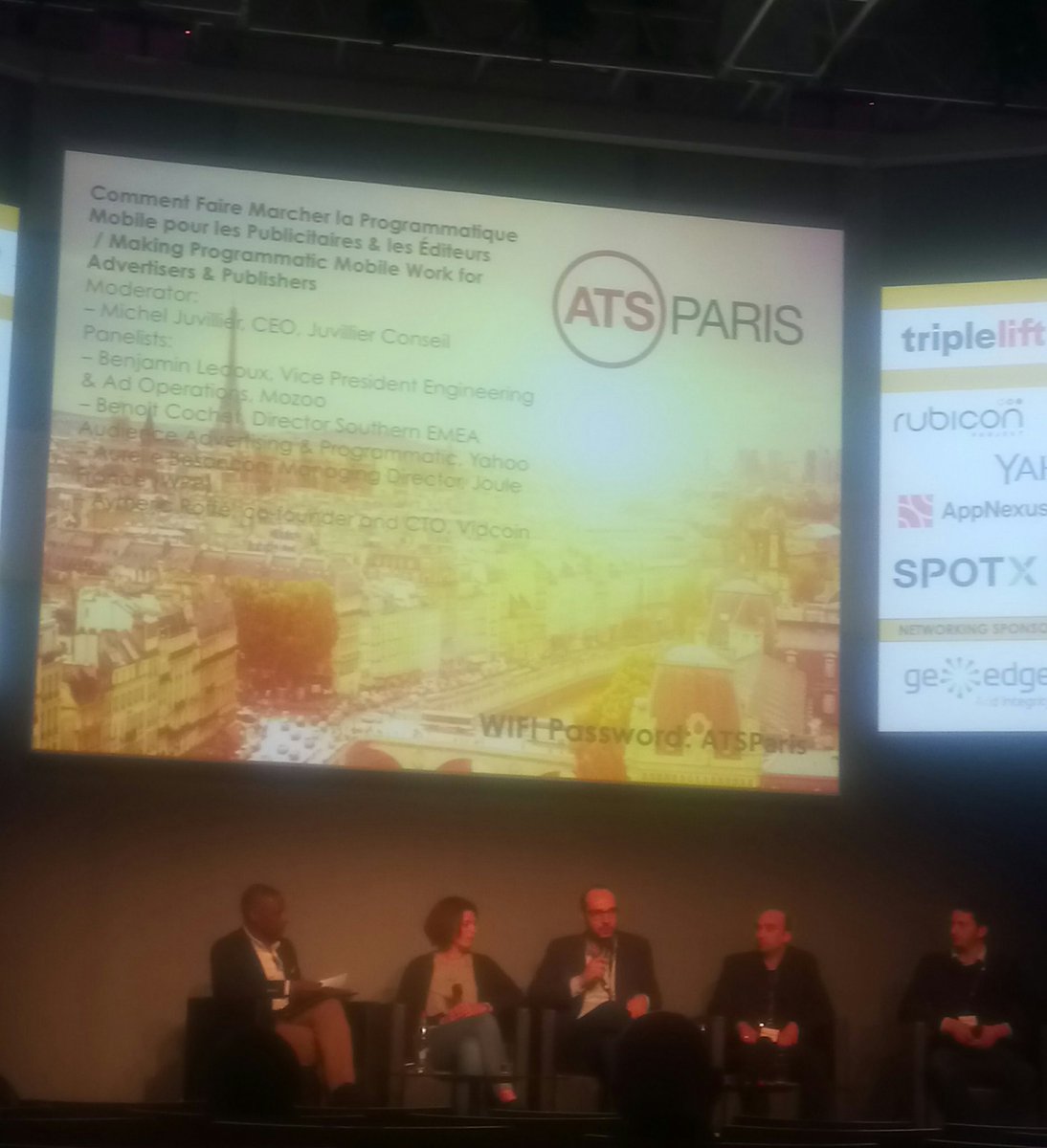Ratecard_fr's tweet photo. Comment faire marcher le programmatique mobile pour les publicitaires et éditeurs avec @mozoomobile @Yahoo @JouleMobile @vidcoin #ATSP17 https://t.co/GHqsGPhebN
