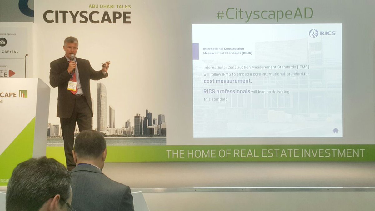 CityscapeMENA's tweet photo. Our final speaker is Robert Jackson from @RICSnews.Don't forget to check out #CityscapeTalks tomorrow- we've got another full agenda for you https://t.co/8GLA5094yz