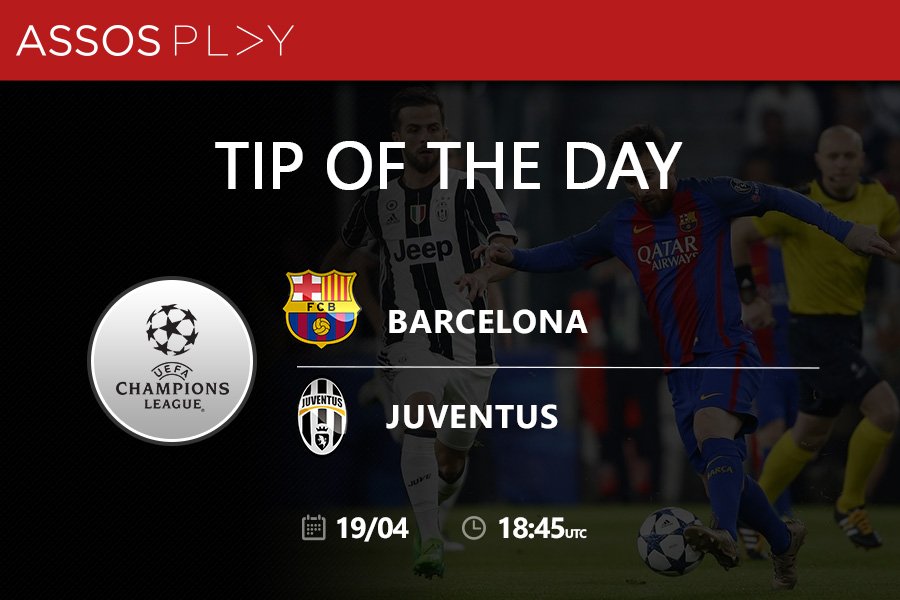 Assosplay's tweet photo. 🏆 #ChampionsLeague
⚽️ #Barcelona - #Juventus
📅 Wednesday, 19th of April
🔝 Tip: Back Over 2.5 @ 1.41
🎯 https://t.co/HG6waILNvI https://t.co/CX3UeSUK3G