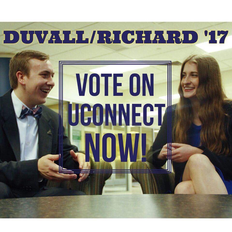 VOTE DUVALL/RICHARD VOTE DUVALL/RICHARD 
These two are the most qualified and experienced candidates for UCOSA Pres/VP #InvestInStockGetRich