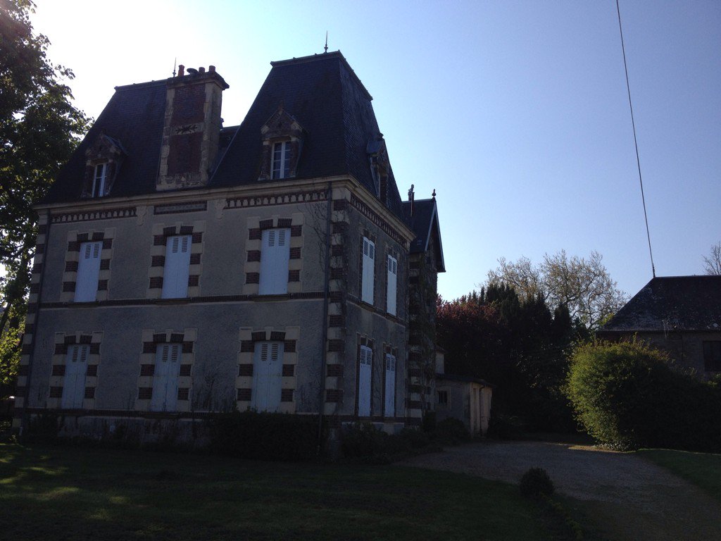 Chateau La Caine, site of Geyr Von Schweppenburg's Panzergruppe West HQ in June 1944 before it was hit by 2nd TAF