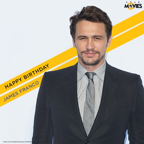 Wishing the actor, filmmaker and author, James Franco, a very Happy Birthday. 