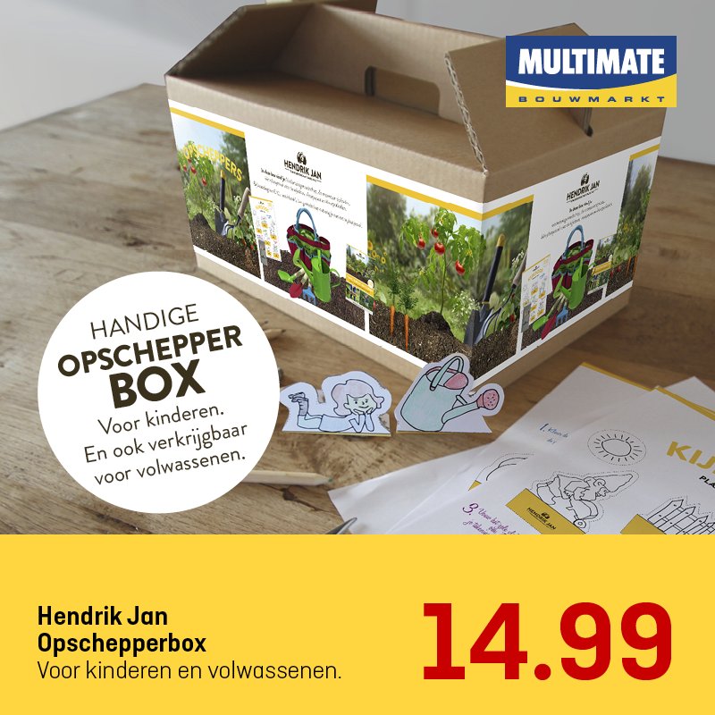 April is de maand voor de #moestuin! Ben je al in het bezit van deze handige #Opscheppersbox? Voor kinderen en volwassenen.
