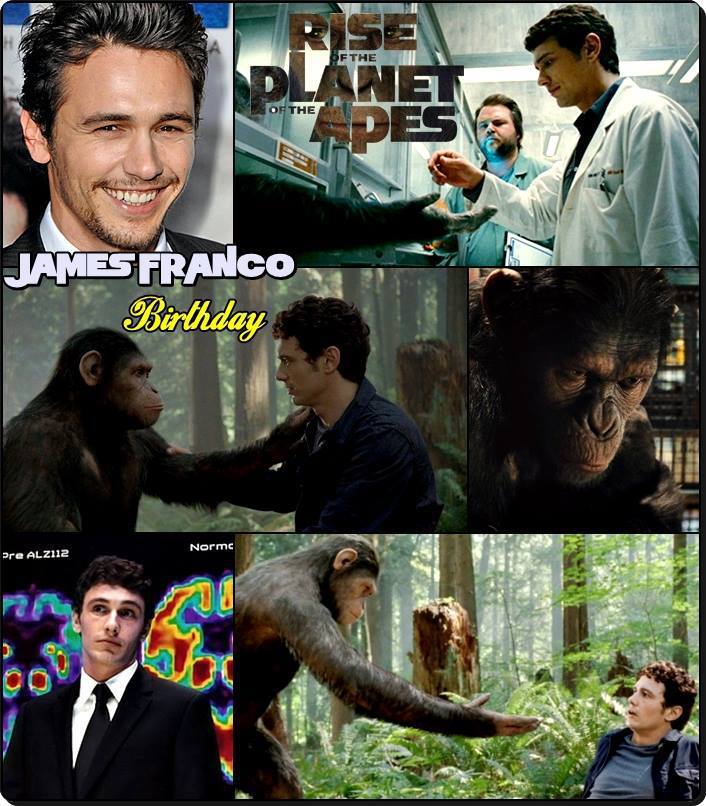 4-19 Happy birthday to James Franco.  