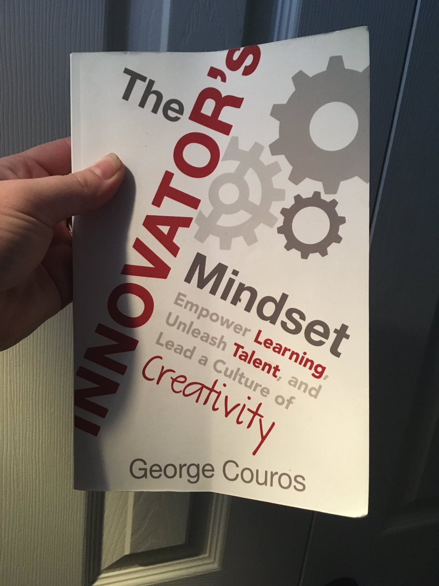 Here's a book that's currently impacting my teaching! The innovators mindset by George Couris. <a href="/weldre4edtech/">WeldRE4EdTech</a>  #tweetRE4