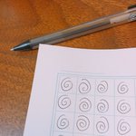 即効性あり!？二重渦巻を書くとボールペン字が上手くなるらしいｗ