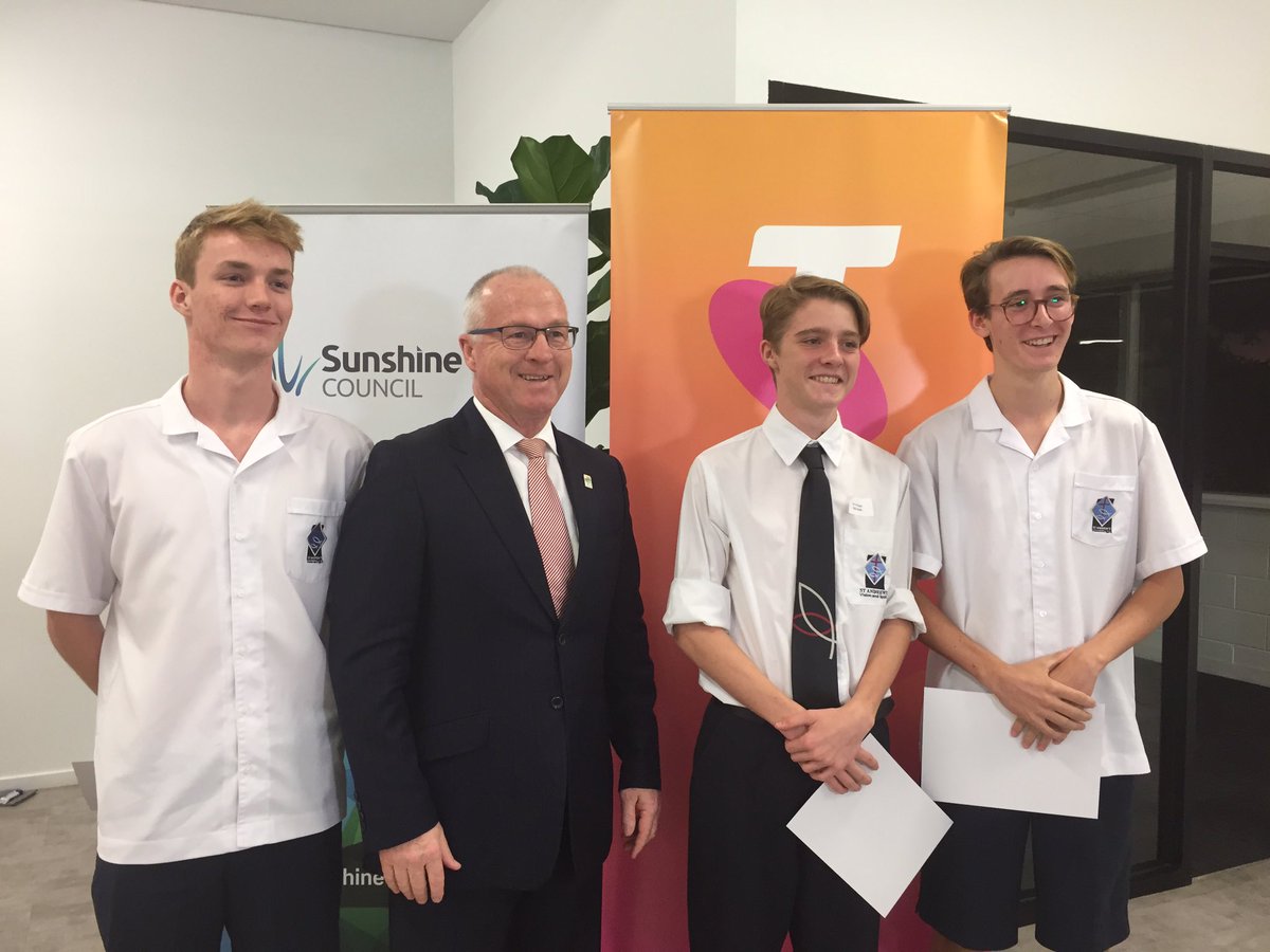 First of 4 mentoring sessions completed for finalists of #MayorsTelstraTech awards. Future #SunshineCoast = our youth.